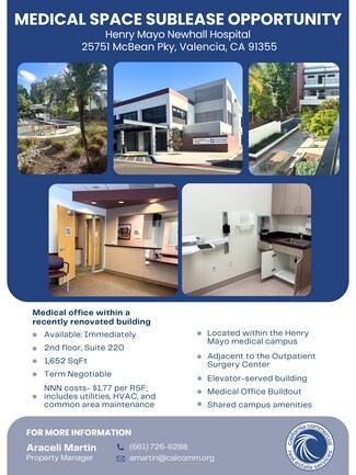 Plus de détails pour 25751 McBean Pky, Valencia, CA - Médical à louer