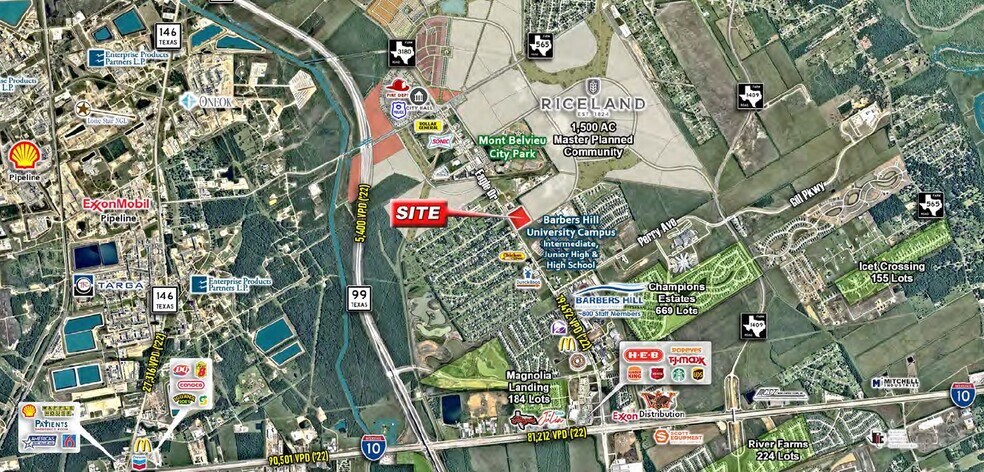 10440 Eagle Dr, Mont Belvieu, TX for lease - Aerial - Image 2 of 5