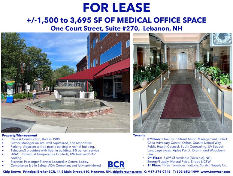 1 Court St, Lebanon, NH à louer - Photo du bâtiment - Image 2 de 9