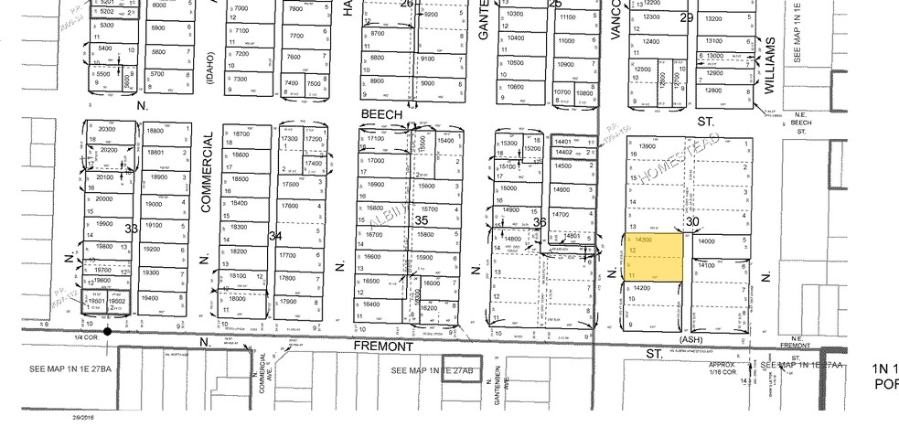 3530 N Vancouver Ave, Portland, OR à louer - Plan cadastral - Image 2 de 7