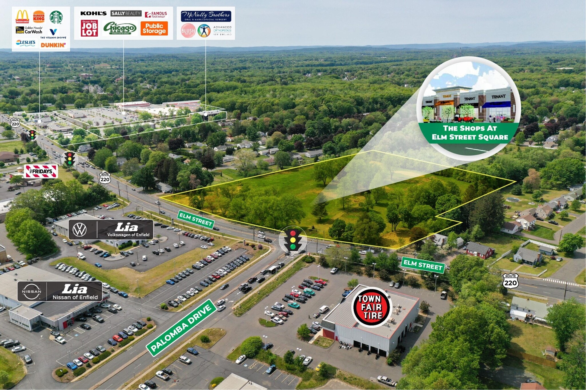 147 Elm St, Enfield, CT for lease Aerial- Image 1 of 6