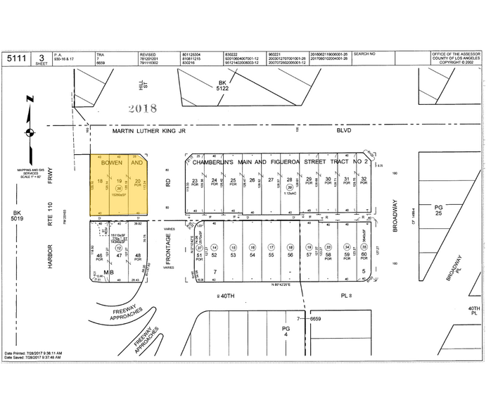 324 W Martin Luther King Jr Blvd, Los Angeles, CA for sale - Plat Map - Image 3 of 3