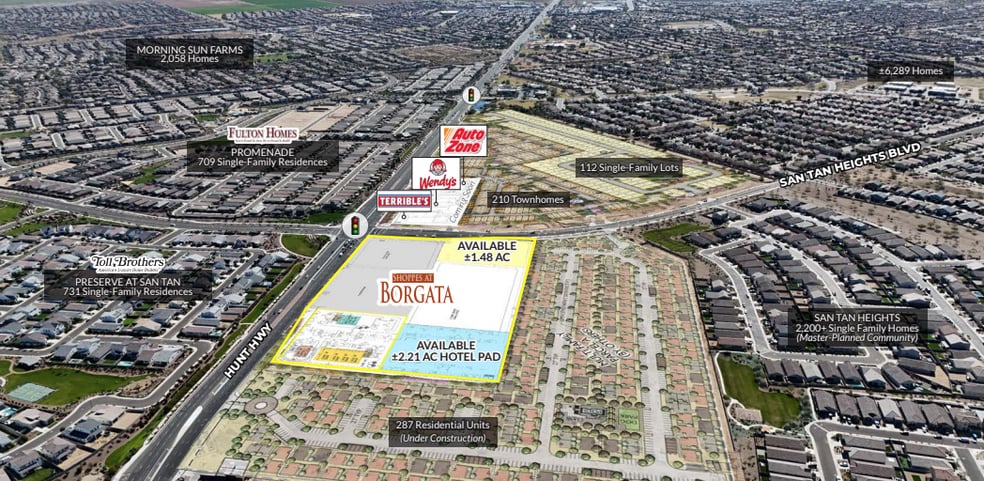 SWC Hunt Hwy & Spring Valley, Queen Creek, AZ for lease - Building Photo - Image 2 of 4
