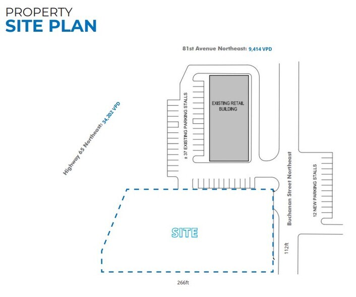 8059 NE Highway 65, Spring Lake Park, MN à louer - Plan de site - Image 2 de 2