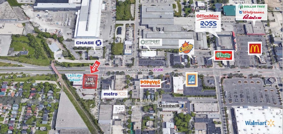 201 W Capitol Dr, Milwaukee, WI à louer - Photo du bâtiment - Image 2 de 5