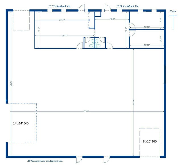 1511-1515 Paddock Dr, Northbrook, IL for lease - Floor Plan - Image 2 of 3