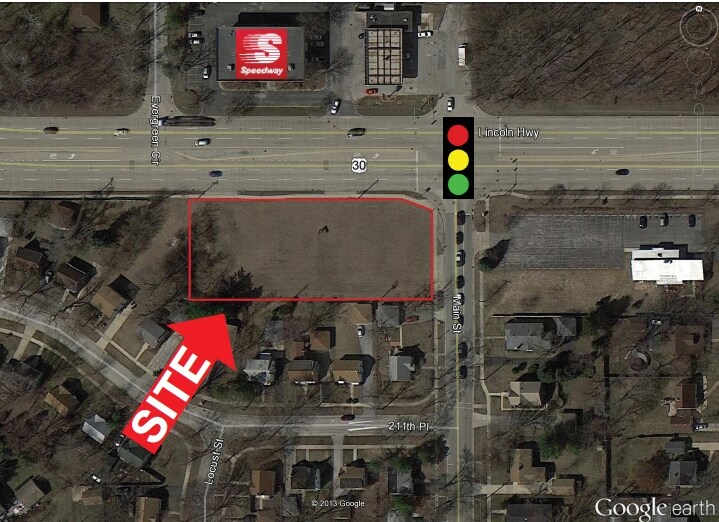 3601-3611 W Lincoln Hwy, Matteson, IL à vendre - Aérien - Image 2 de 4