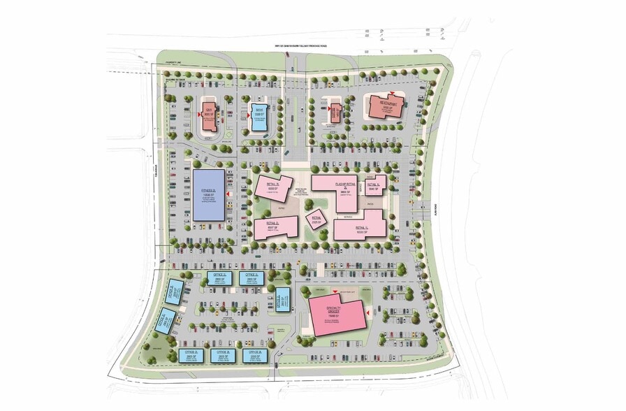 TX-121 & Alma Rd, Allen, TX for lease - Site Plan - Image 3 of 3