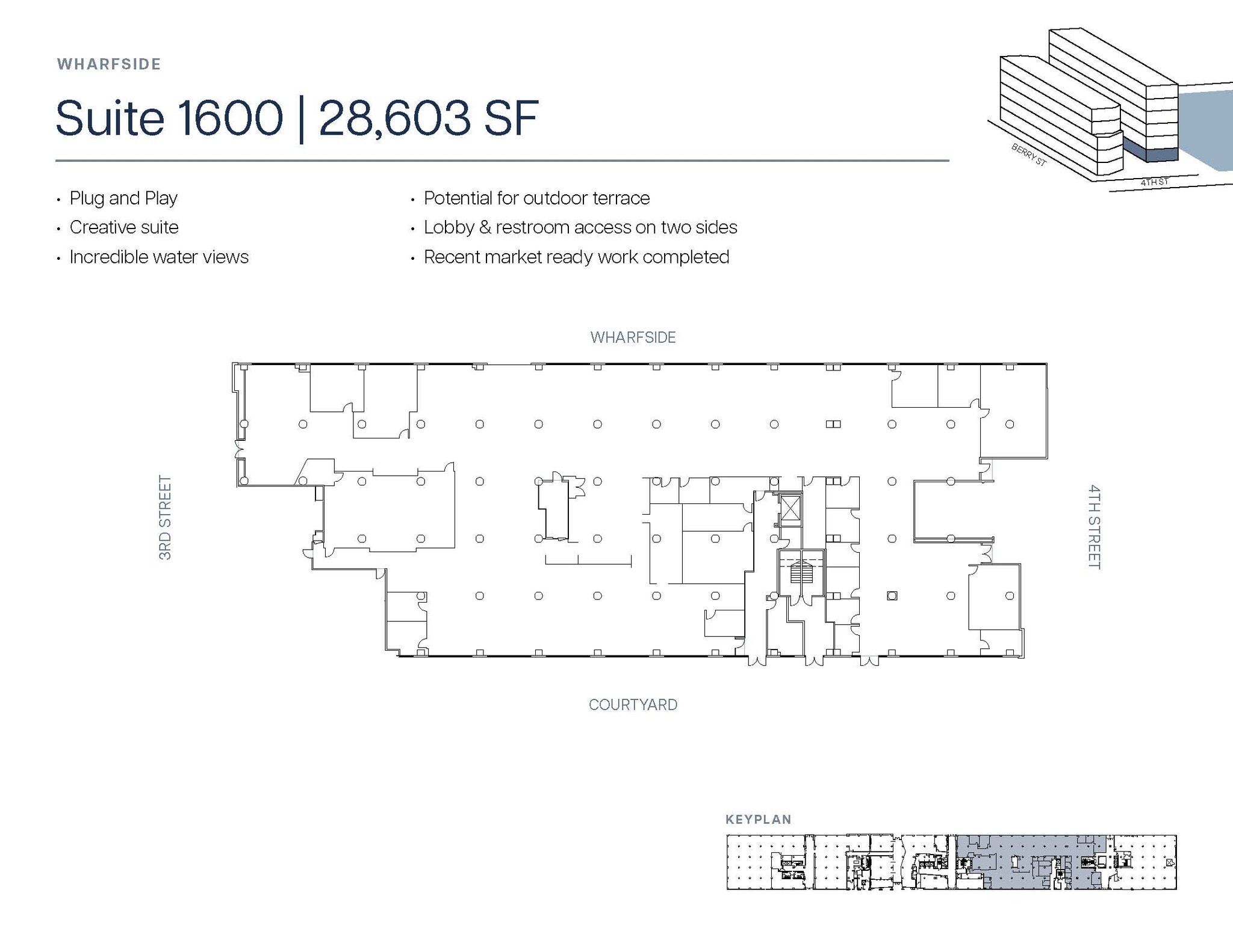 185 Berry St, San Francisco, CA à louer Plan d’étage- Image 1 de 1