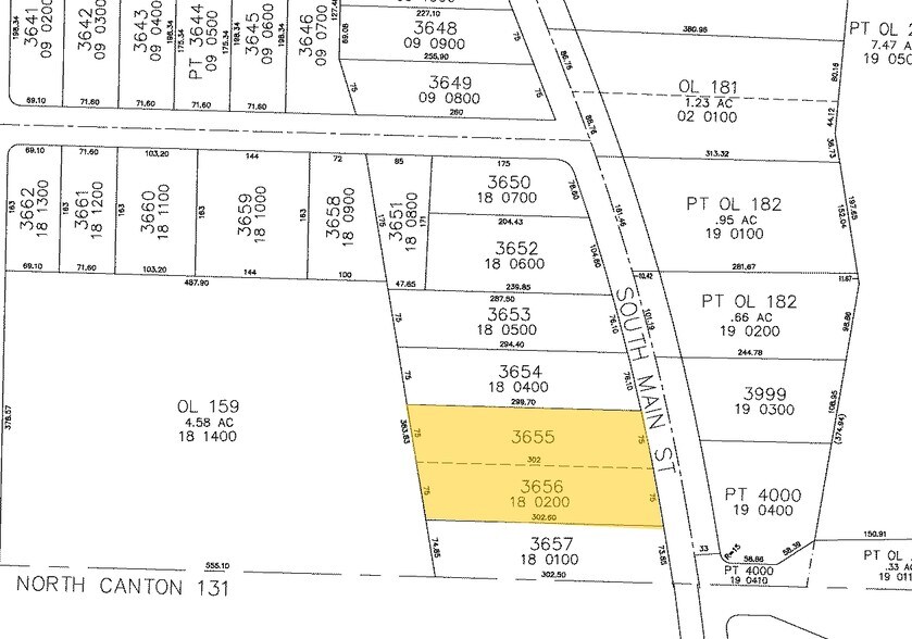 1375 S Main St, North Canton, OH à vendre - Plan cadastral - Image 3 de 4