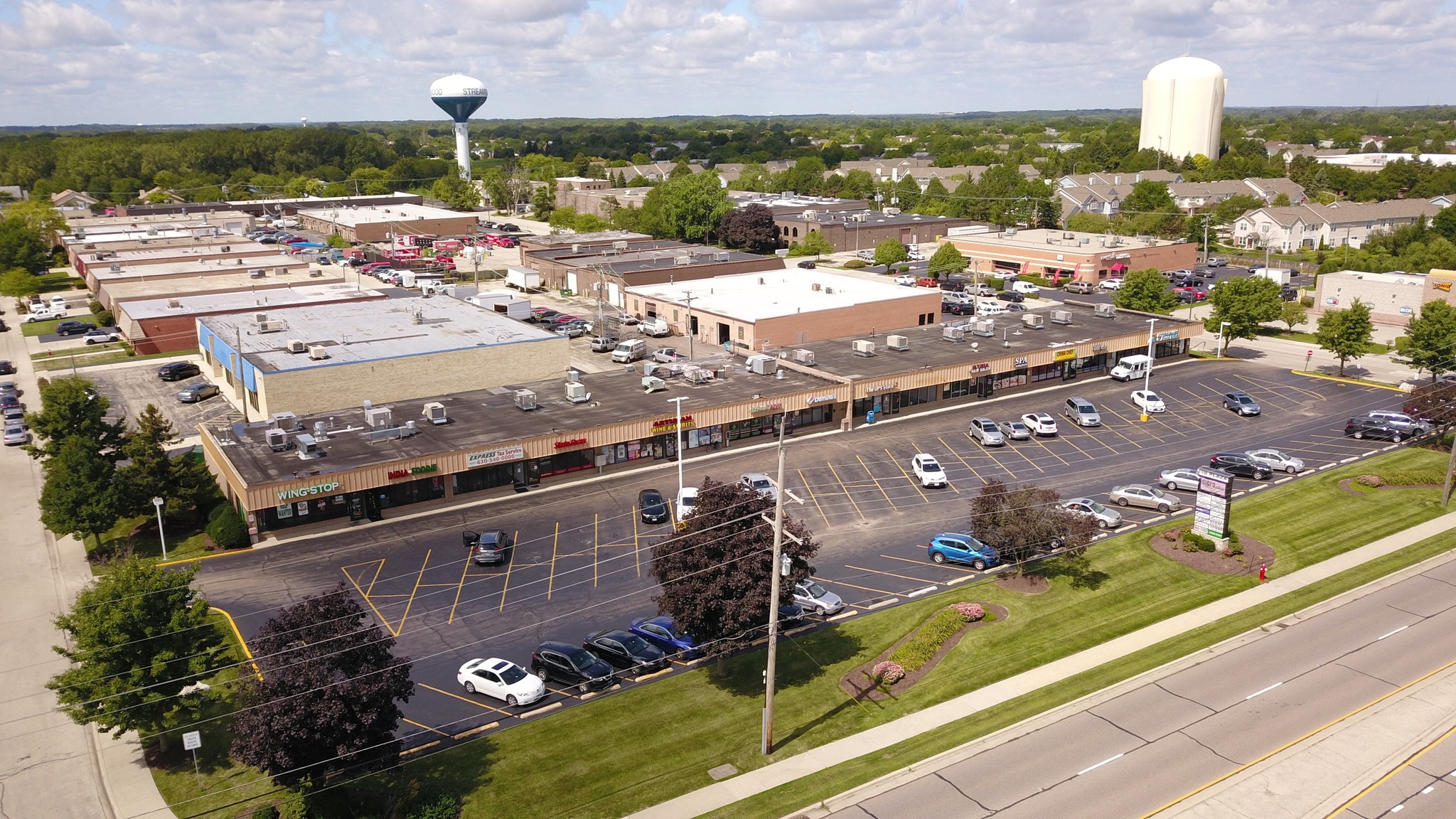 670-698 S Barrington Rd, Streamwood, IL for lease Aerial- Image 1 of 4