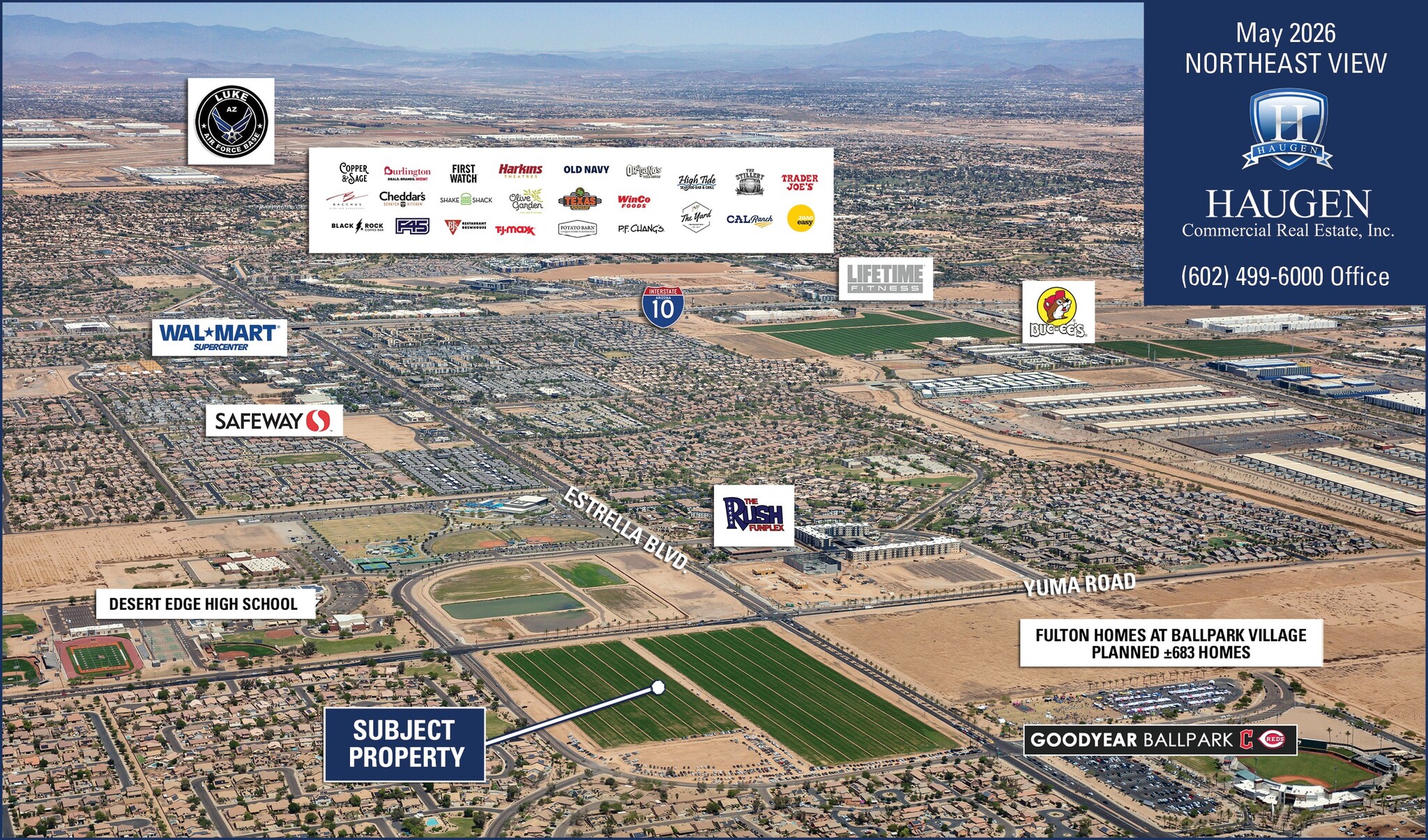 Estrella Boulevard Blvd, Goodyear, AZ for sale Aerial- Image 1 of 2