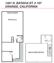 1401 N Batavia St, Orange, CA for lease Floor Plan- Image 1 of 1