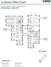 600-650 Academy Dr, Northbrook, IL à louer Plan d’étage- Image 2 de 2