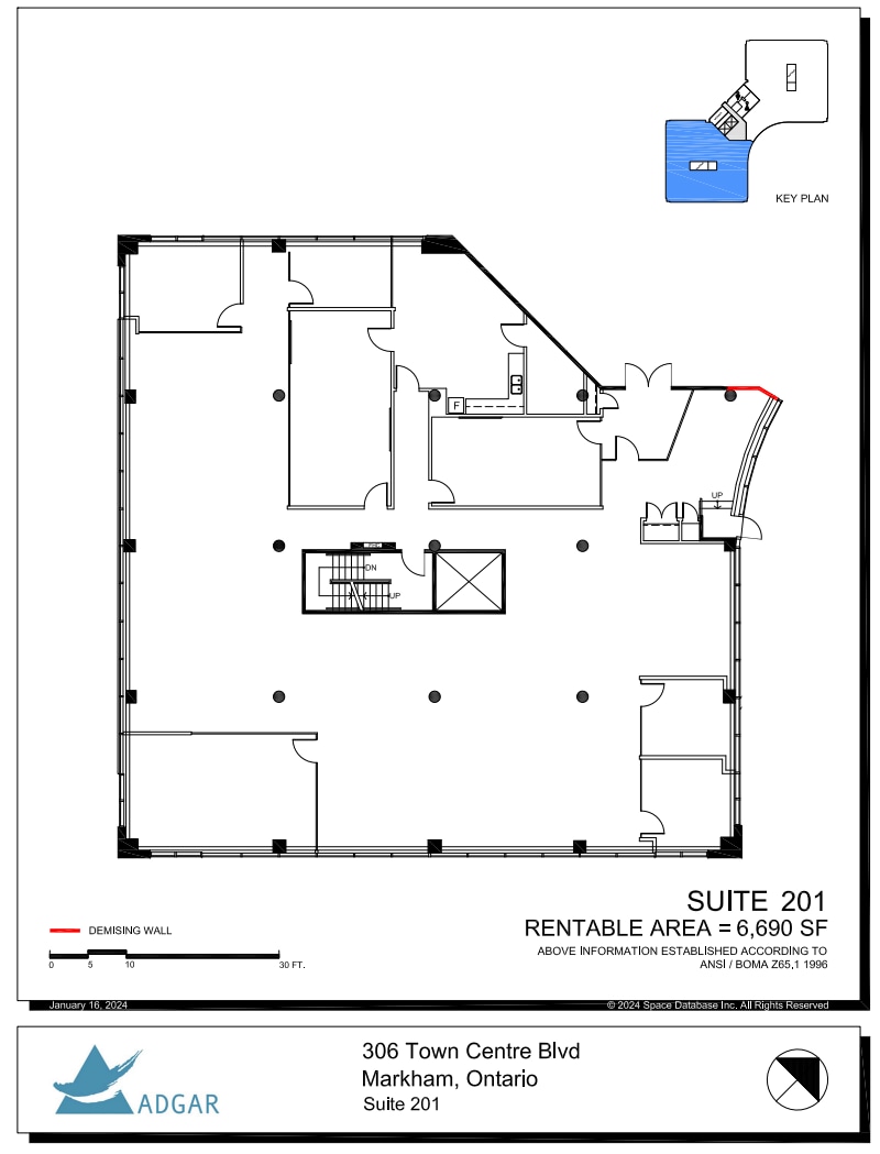 306 Town Centre Blvd N, Markham, ON à louer Plan d’étage- Image 1 de 1
