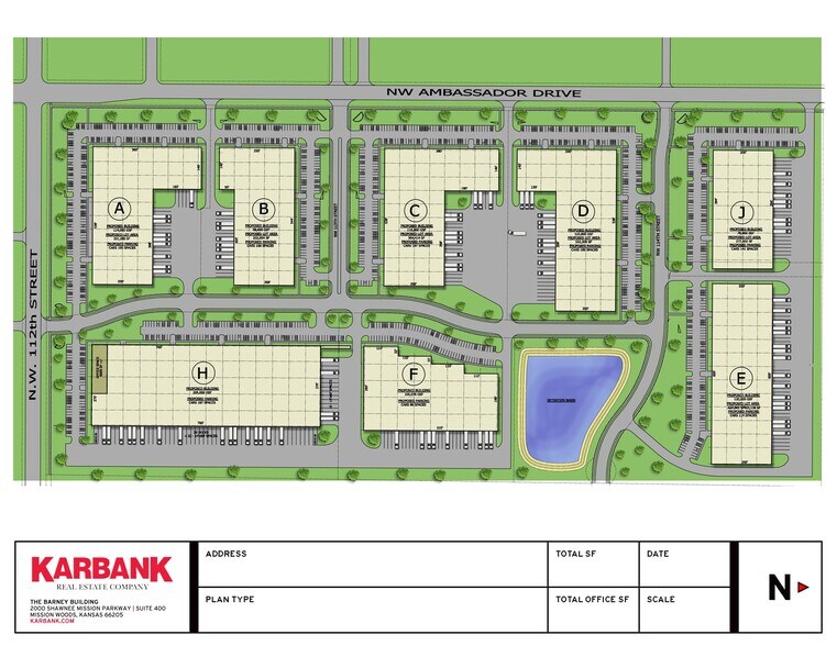 11801 NW Ambassador Dr, Kansas City, MO à vendre - Plan de site - Image 2 de 2