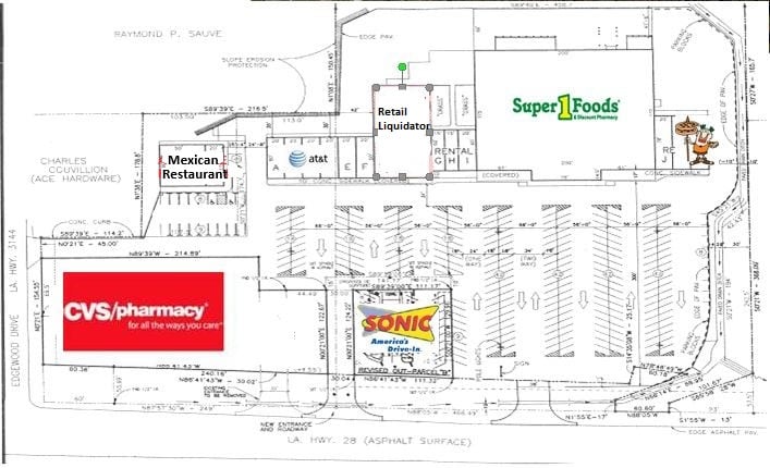 3115 Highway 28 E, Pineville, LA à louer - Plan de site - Image 2 de 4