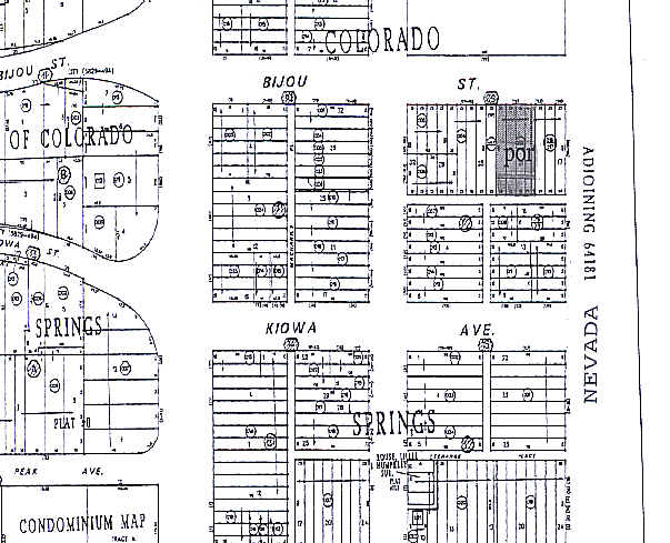 123 E Bijou St, Colorado Springs, CO for lease - Plat Map - Image 2 of 20