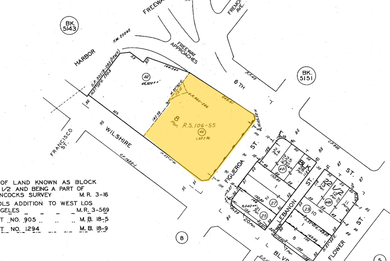 735 S Figueroa St, Los Angeles, CA à vendre - Plan cadastral - Image 1 de 1