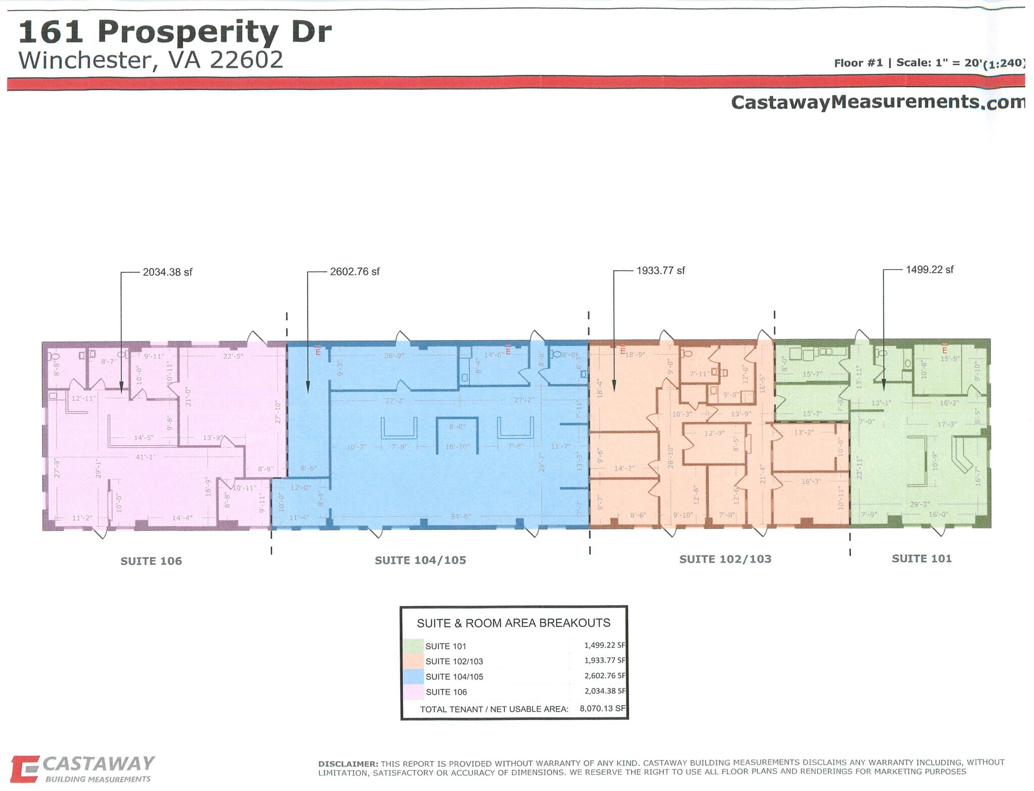 161 Prosperity Dr, Winchester, VA for lease Site Plan- Image 1 of 1