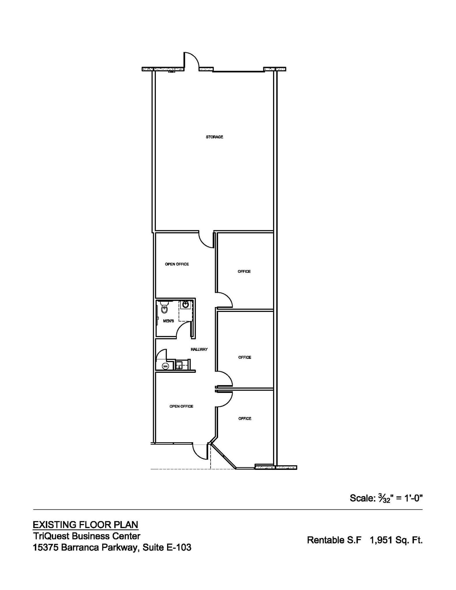 15375 Barranca Pky, Irvine, CA à louer Plan d’étage- Image 1 de 2
