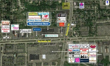 3271-3299 Rochester Rd, Troy, MI - Aerial  map view