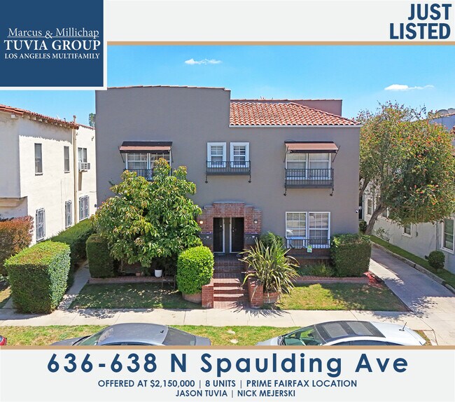 Plus de détails pour 636 N Spaulding Ave, Los Angeles, CA - Multi-résidentiel à vendre