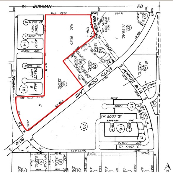 China Lakes Blvd, Ridgecrest, CA à vendre - Plan cadastral - Image 2 de 2