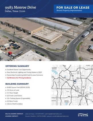 More details for 9983 Monroe Dr, Dallas, TX - Flex for Sale