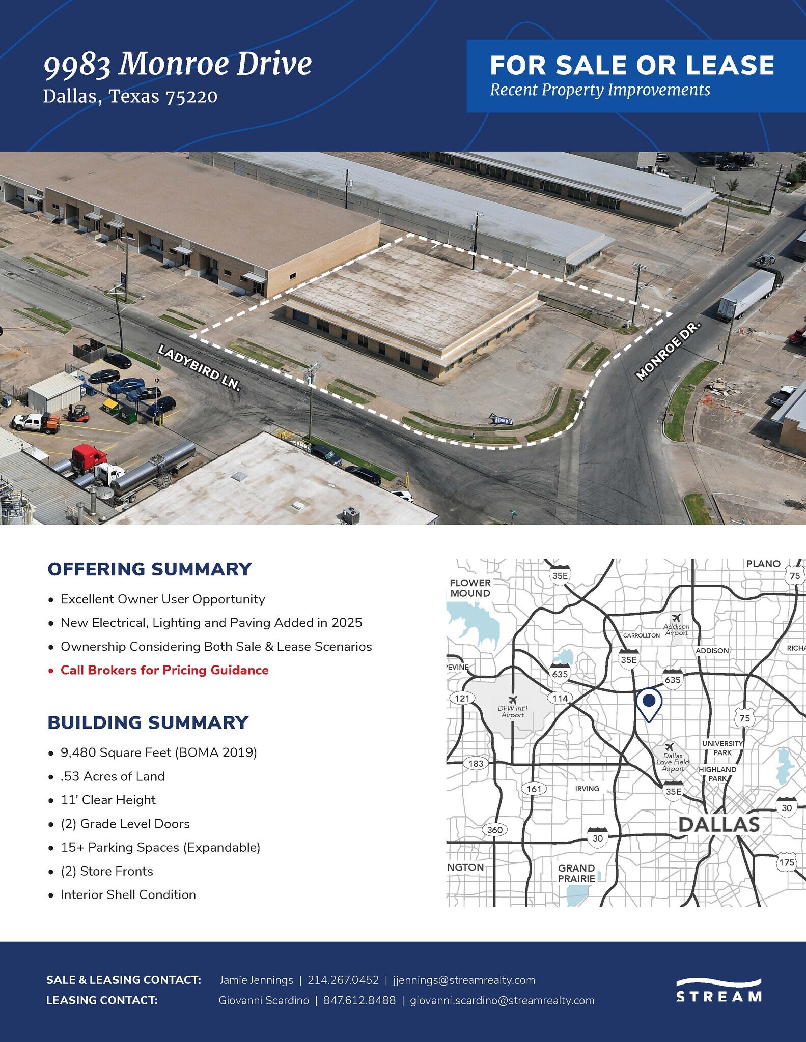 9983 Monroe Dr, Dallas, TX à vendre Photo du bâtiment- Image 1 de 2