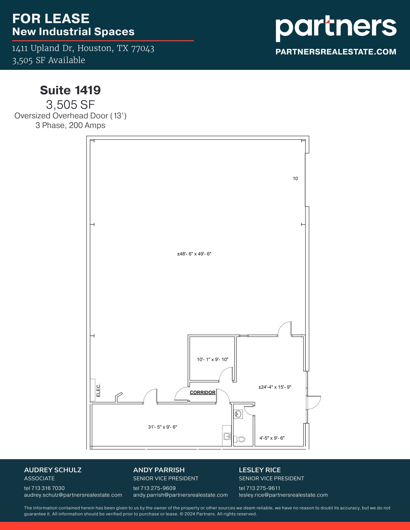 1411 Upland Dr, Houston, TX à louer Plan de site- Image 1 de 1