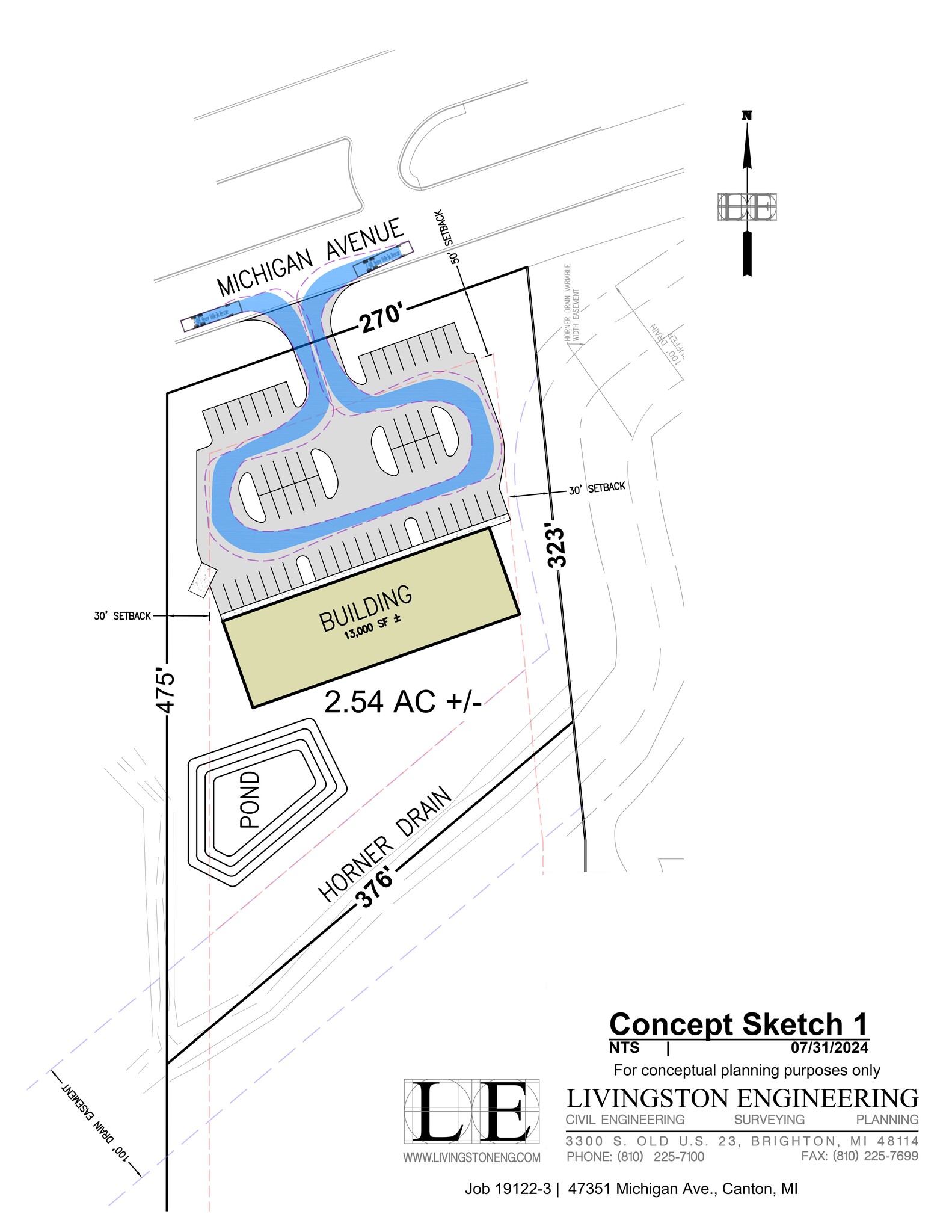 47351 Michigan Avenue, Canton, MI for lease Site Plan- Image 1 of 1