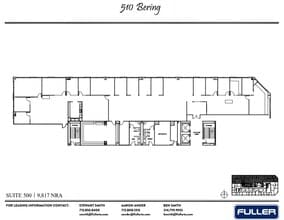 510 Bering Dr, Houston, TX à louer Plan d’étage- Image 1 de 1