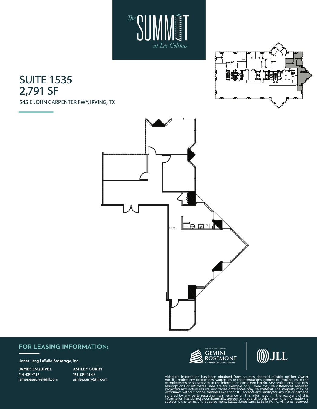 545 E John Carpenter Fwy, Irving, TX à louer Plan d’étage- Image 1 de 1