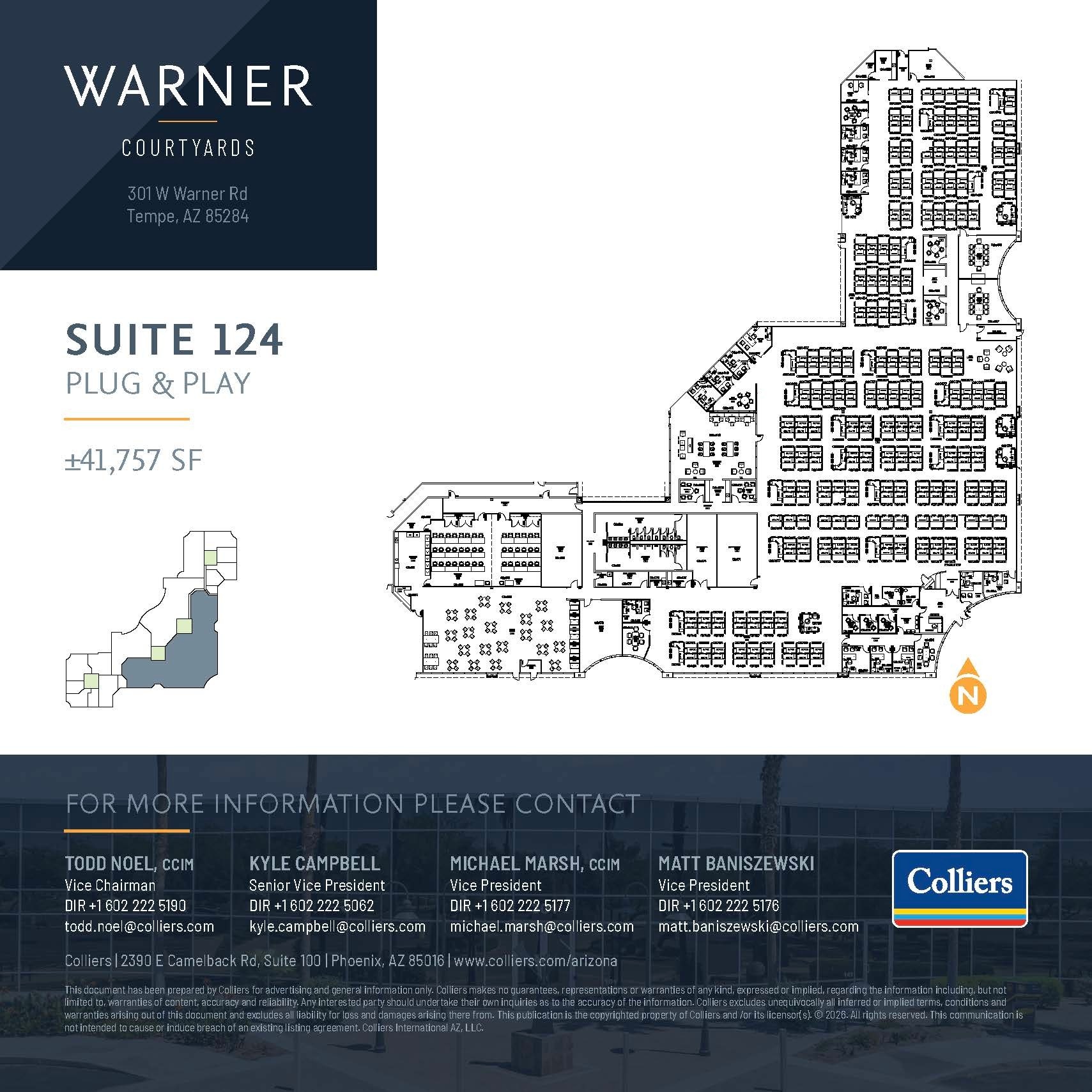 301 W Warner Rd, Tempe, AZ for lease Floor Plan- Image 1 of 2