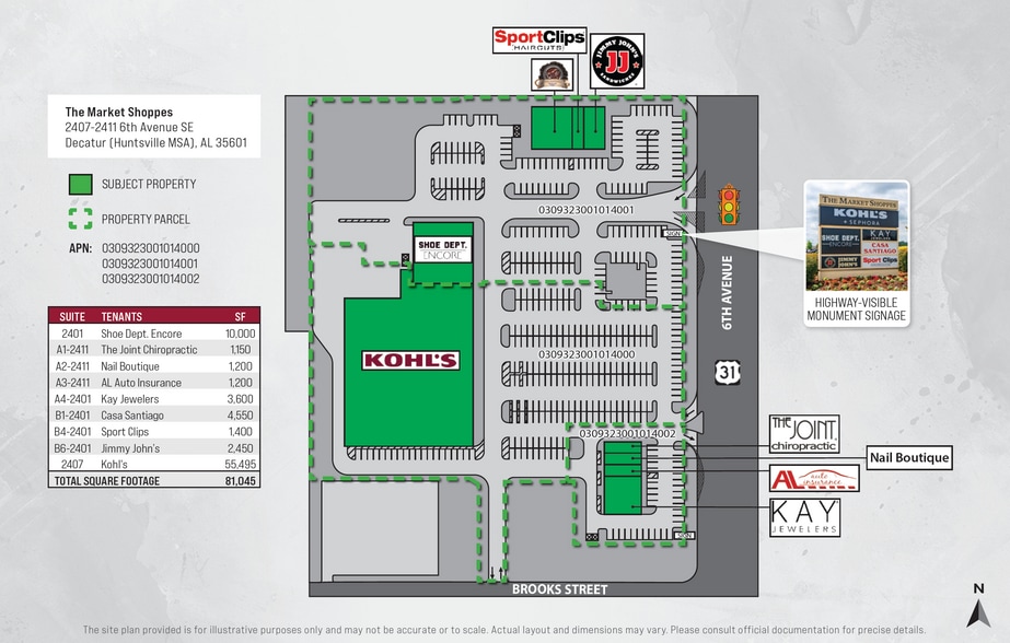 2407 6th Ave SE, Decatur, AL for sale - Site Plan - Image 2 of 6