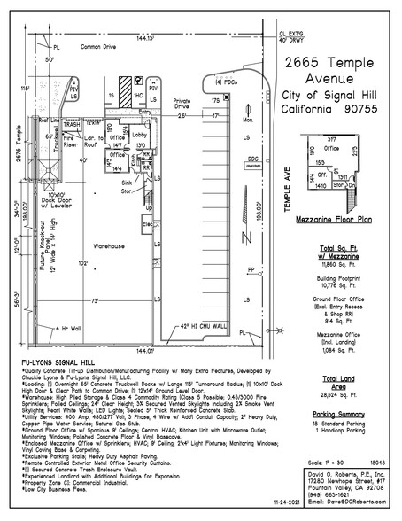 2665 Temple Ave, Signal Hill, CA à louer - Plan de site - Image 1 de 10