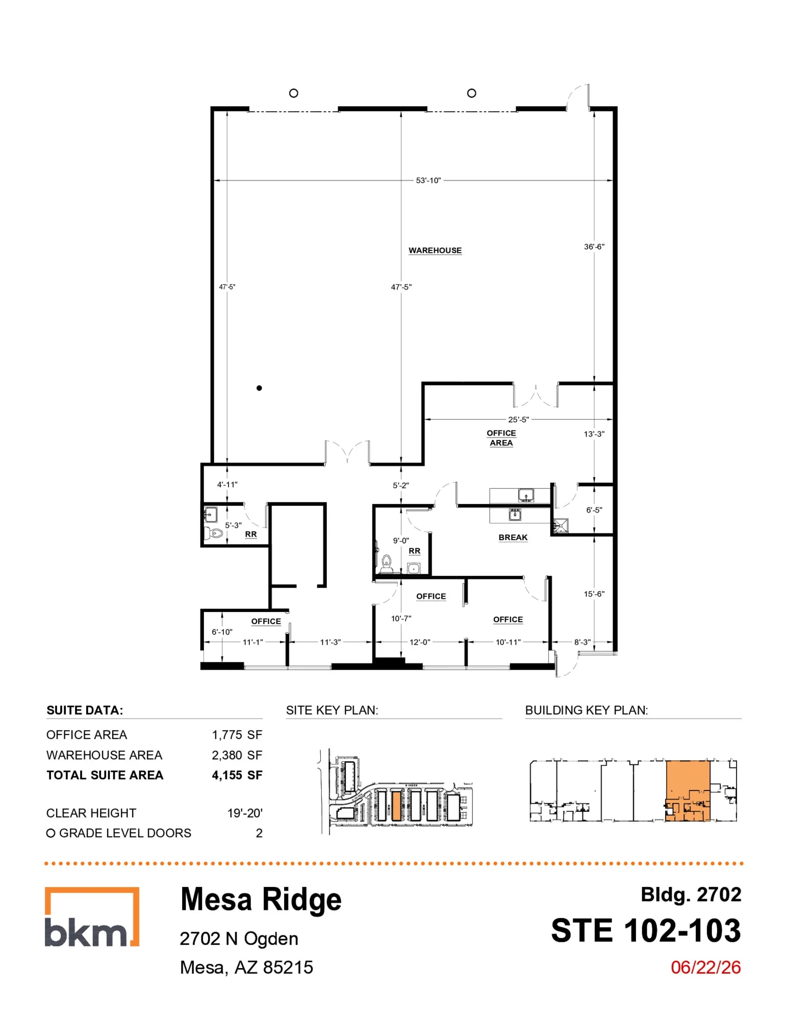 4215 E McDowell Rd, Mesa, AZ à louer Plan d’étage- Image 1 de 1