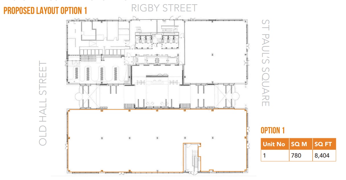 1 St Pauls Sq, Liverpool for lease Floor Plan- Image 1 of 3