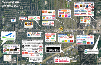 5945 Mayfield Rd, Mayfield Heights, OH - Aerial  map view