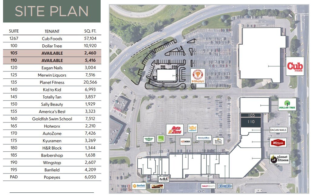 1276 Town Centre Dr, Eagan, MN à louer Plan de site- Image 1 de 1