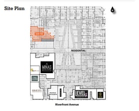 216 Riverfront Av SW, Calgary, AB à louer Plan de site- Image 2 de 2