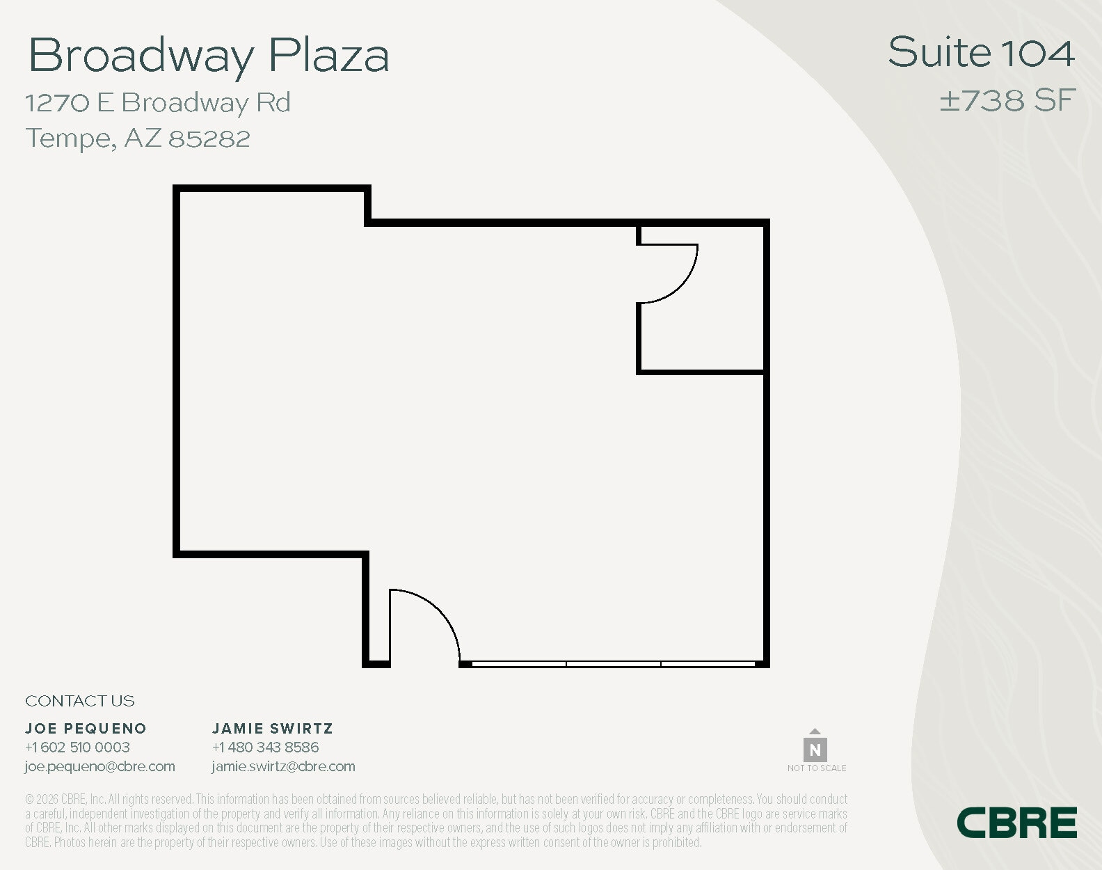 1232 E Broadway Rd, Tempe, AZ à louer Plan d’étage- Image 1 de 1