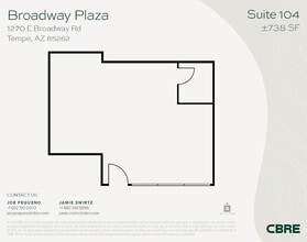 1232 E Broadway Rd, Tempe, AZ à louer Plan d’étage- Image 1 de 1
