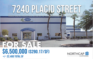 Plus de détails pour 7240 Placid St, Las Vegas, NV - Industriel à vendre