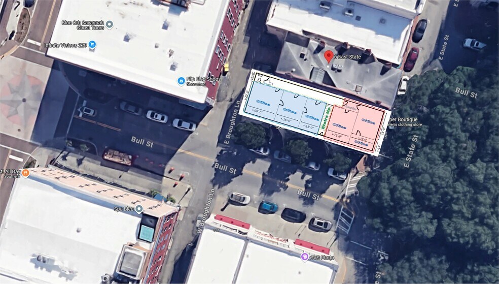 110-118 Bull St, Savannah, GA à louer - Aérien - Image 3 de 12