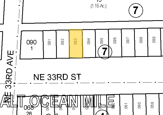 3321-3325 NE 33rd St, Fort Lauderdale, FL for sale - Plat Map - Image 2 of 6