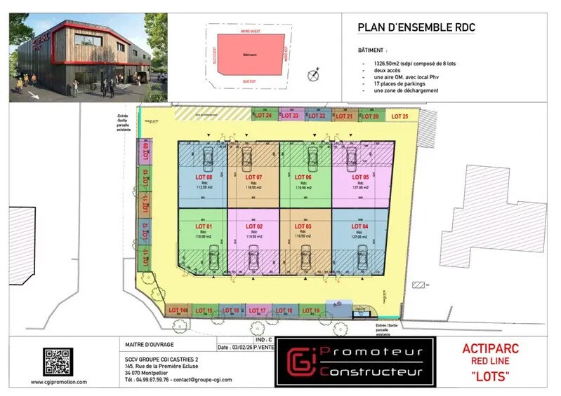 Local d'activités dans Montpellier à vendre - Plan d’étage - Image 3 de 3