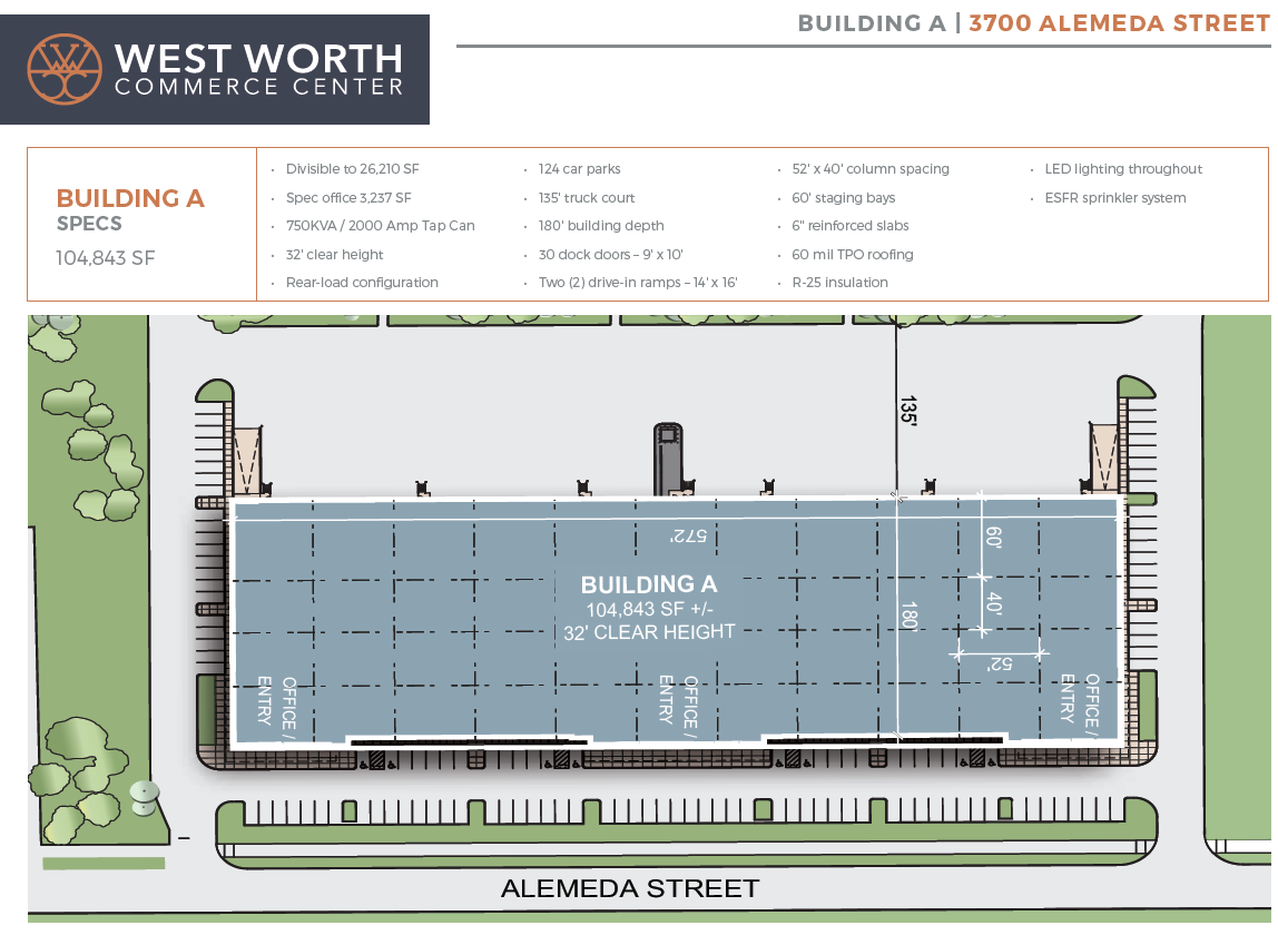 3601 Alemeda St, Fort Worth, TX à louer Plan de site- Image 1 de 1
