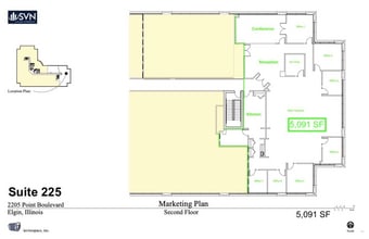2205 Point Blvd, Elgin, IL for lease Floor Plan- Image 1 of 2